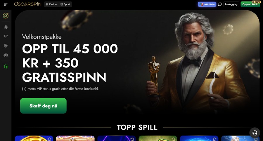 Oscarspin Forside