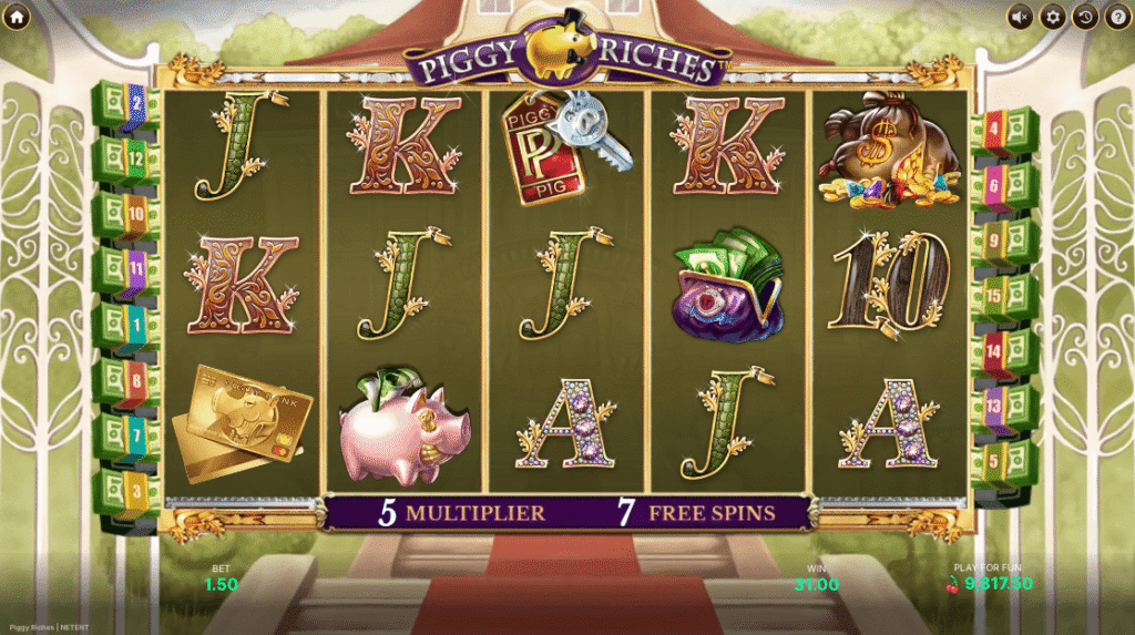 Free spins på spilleautomaten Piggy Riches