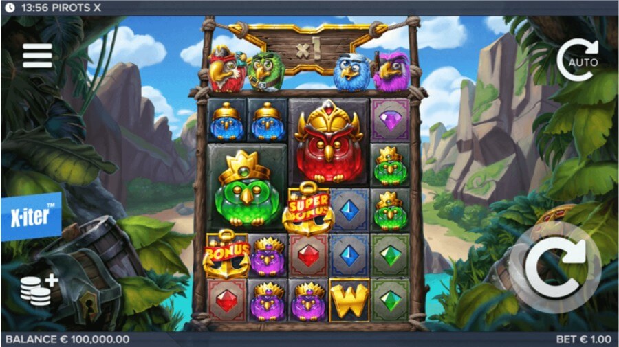 Hovedspillet på Pirot X fra Elk Studios