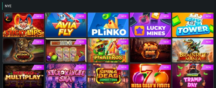 Planbet har et bredt utvalg av spilleautomater og andre casinospill