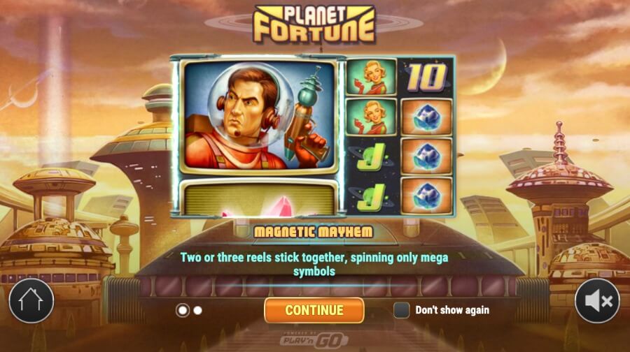 Introbilde på spilleautomaten Planet Fortune fra Play'n GO