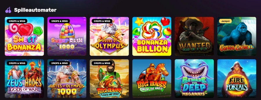 Playbet har et god utvalg av morsomme spilleautomater