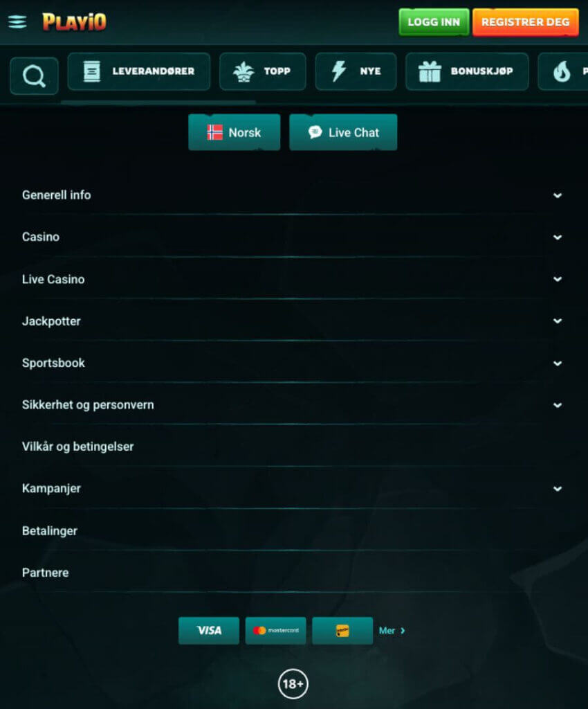 Mobilcasinoet til PlayiO