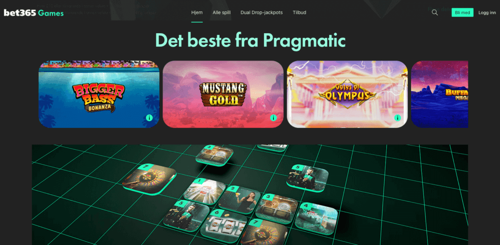 Pragmatic Play spilleautomater hos bet365
