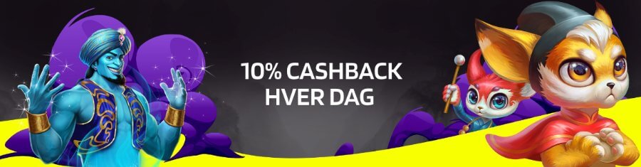 ProntoBet tilbyr en 10% cashback-bonus hver dag