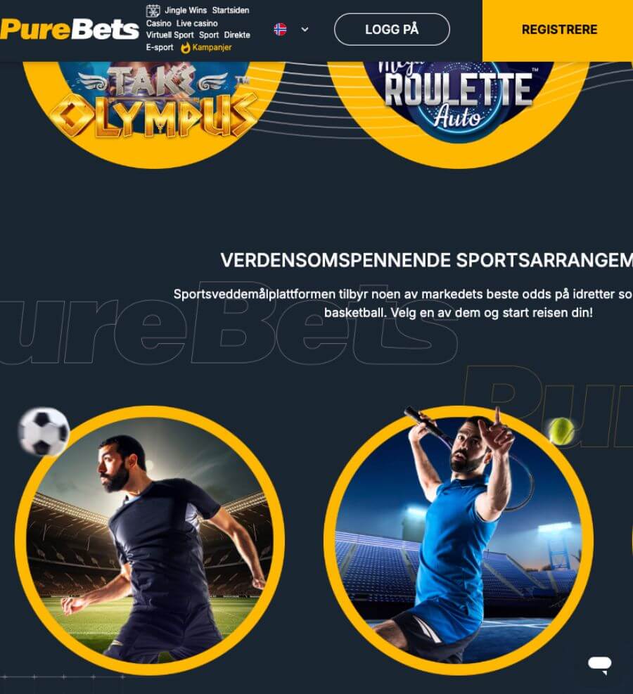 Mobilcasinoet til PureBets
