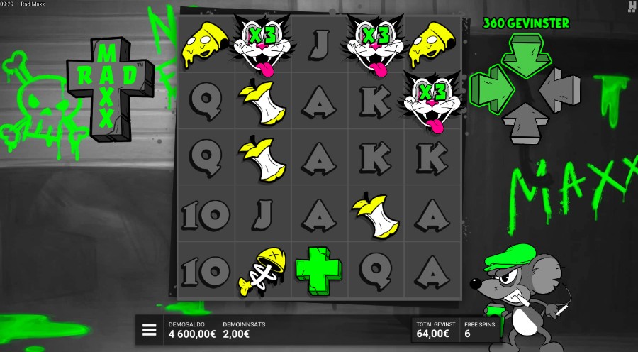 Spilleautomaten Rad Maxx free spins med spennende multiplikatorer og utbetalinger i flere retninger