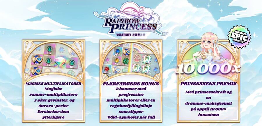 Rainbow Princess Funksjoner