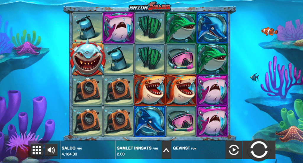 Spilleautomaten Razor Shark av Push Gaming