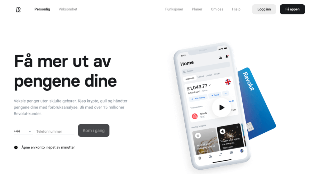 Revolut forside