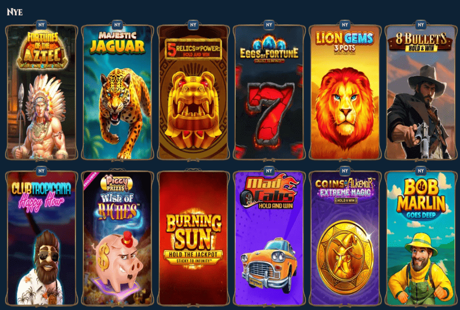 Rich Royal har et godt utvalg av spennende spilleautomater og andre casinospill