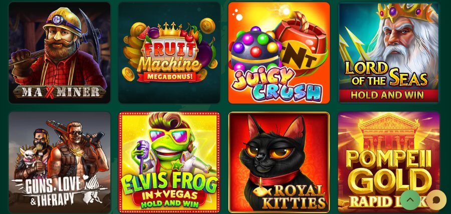 Richard Casino har et godt utvalg av spilleautomater