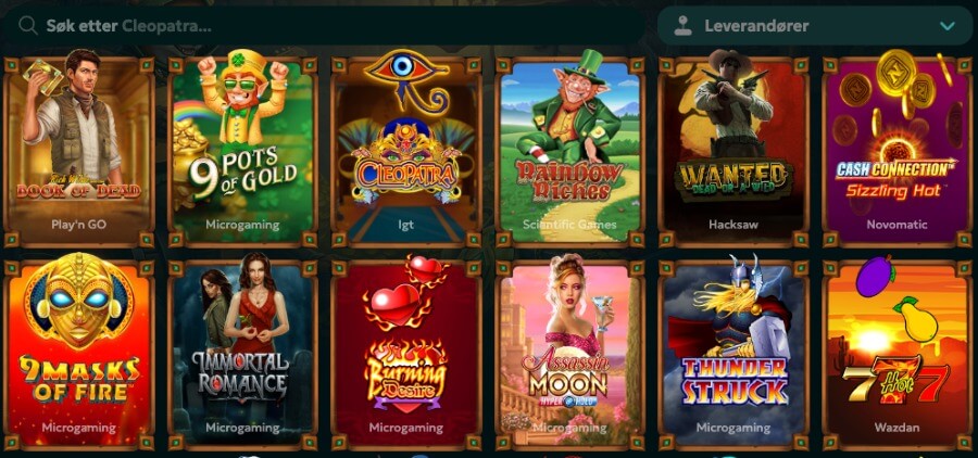 Rivo Casino har et variert utvalg av spilleautomater og andre casinospill