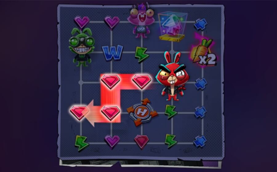 Symboler på spilleautomaten Robbits