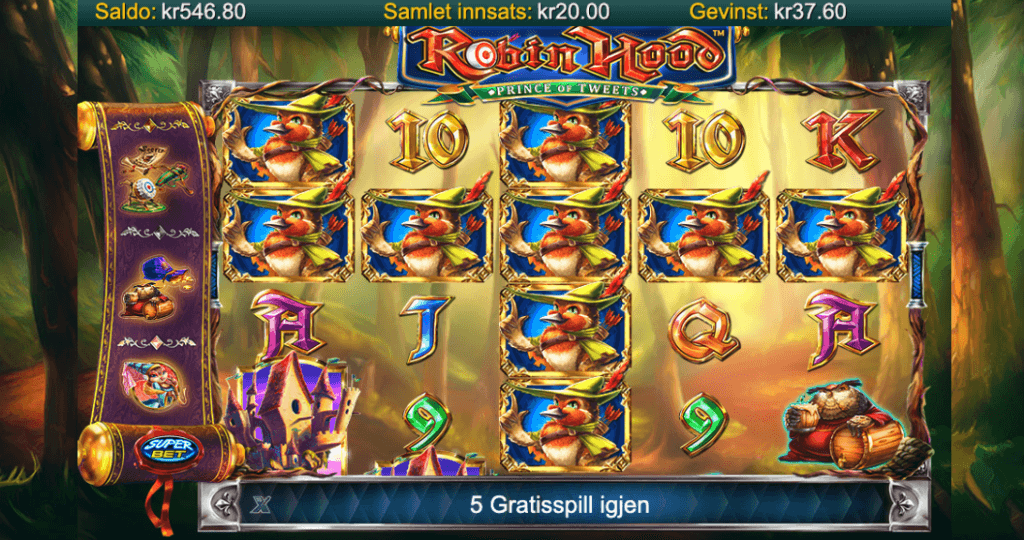 Robin Hood Prince of Tweets free spins