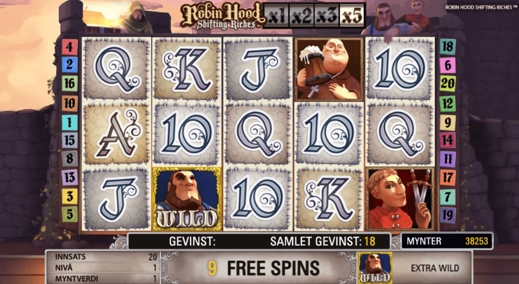 Robin Hood: Shifting Riches free spins