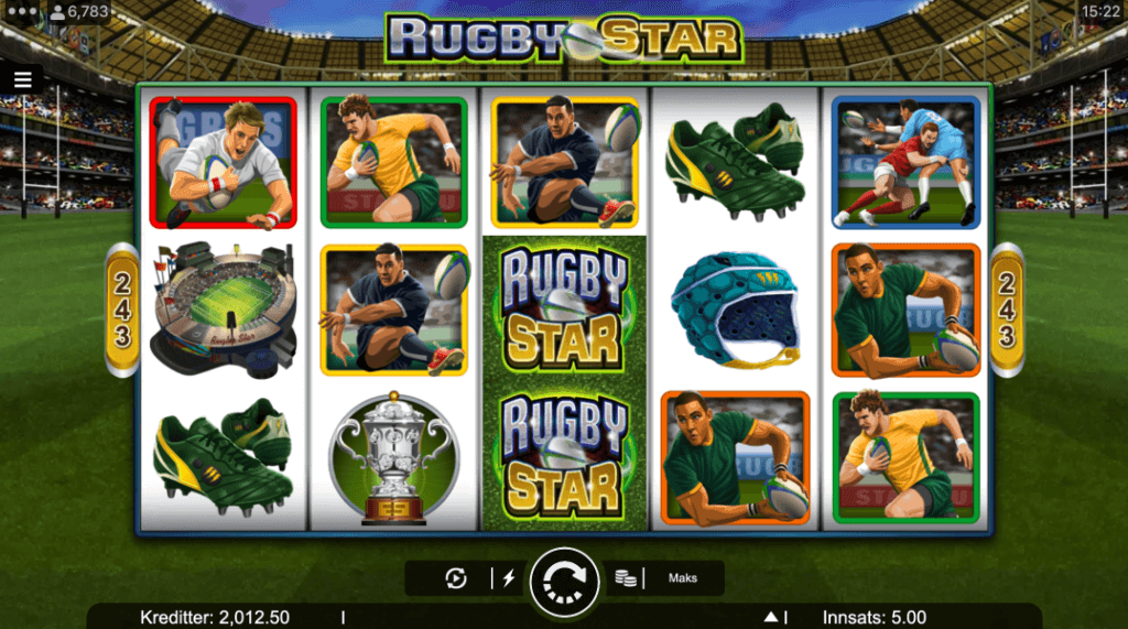 Spilleautomaten Rugby Star av Microgaming