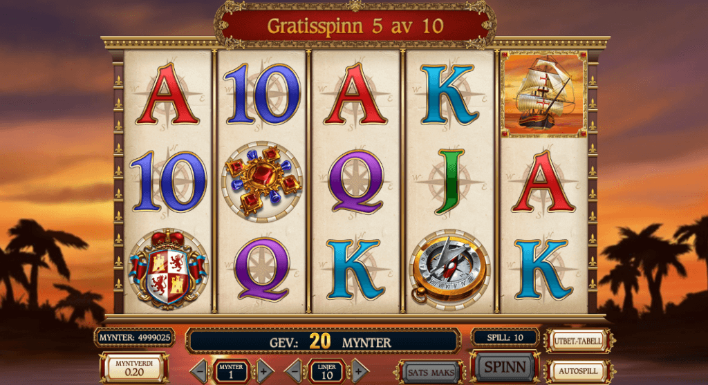 Sails of Gold free spins