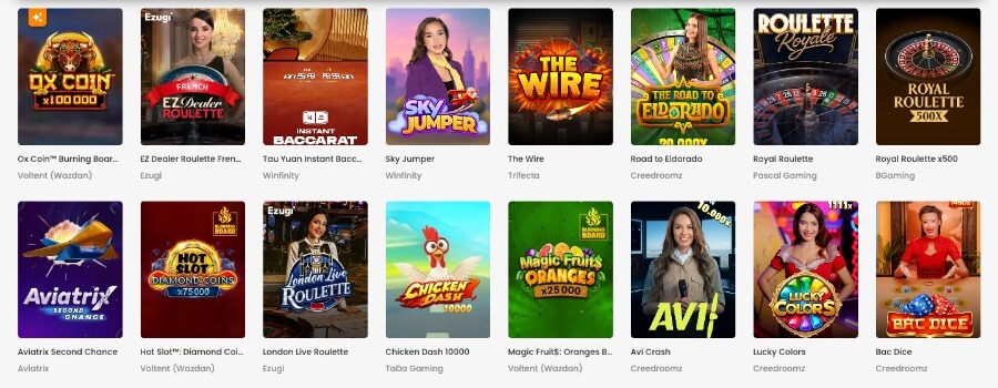Scatters har et live casino med klassiske bordspill og live game show-spill