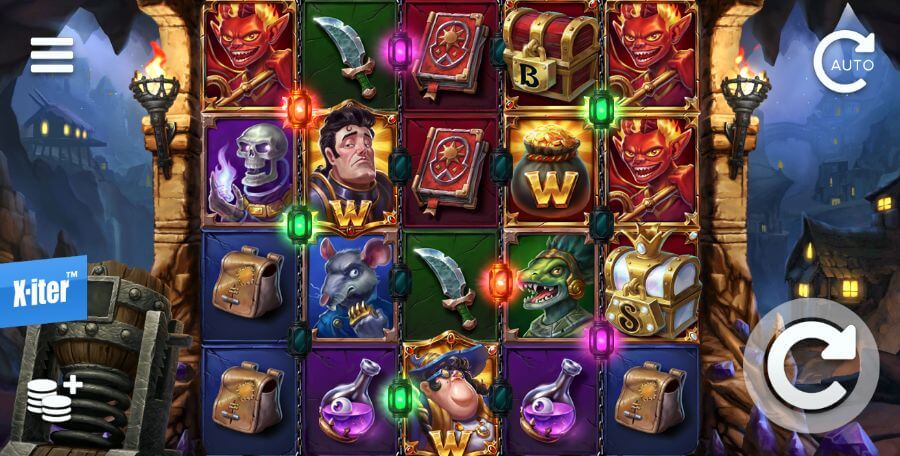 Hovedspillet på spilleautomaten Skibblings