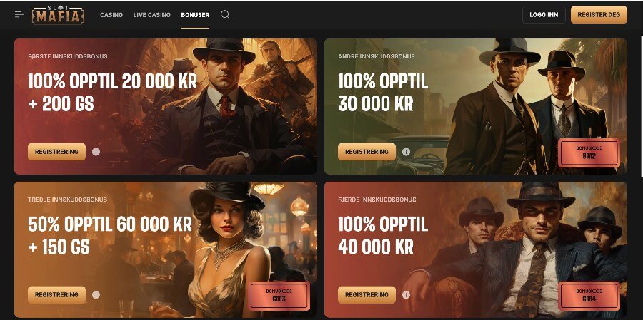 Slot Mafia Velkomstbonus