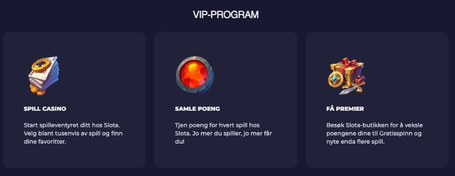 Slota Casino VIP-program