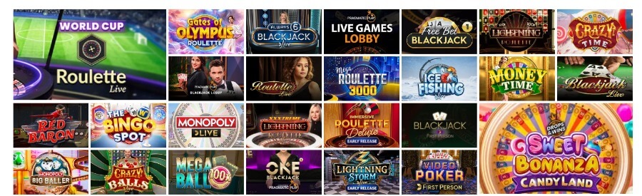 Slotnite har et live casino med klassiske bordspill og live game show-spill