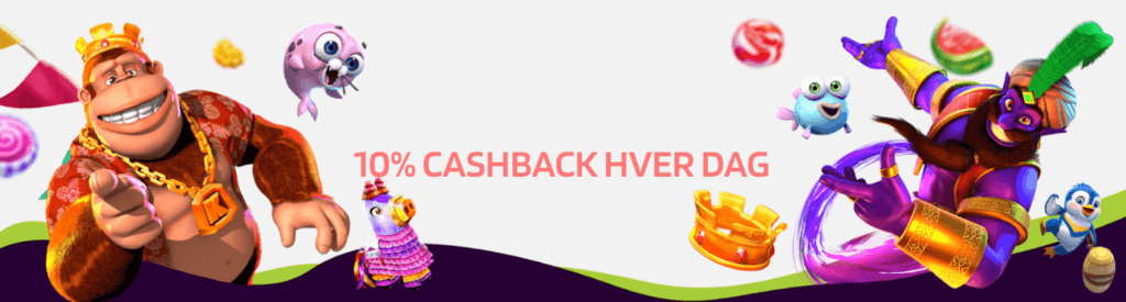 Slotparadise tilbyr en daglig cashback på eventuelle nettotap