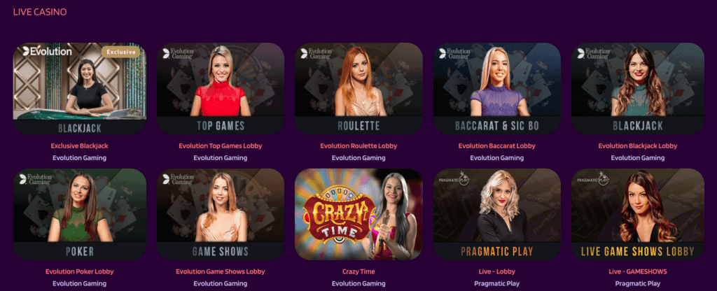 Live casino hos nettcasinoet Slotparadise