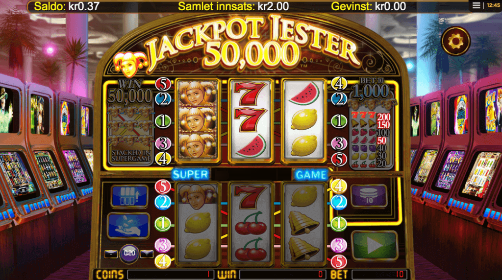 Spilleautomaten Jackpot Jester 50 000