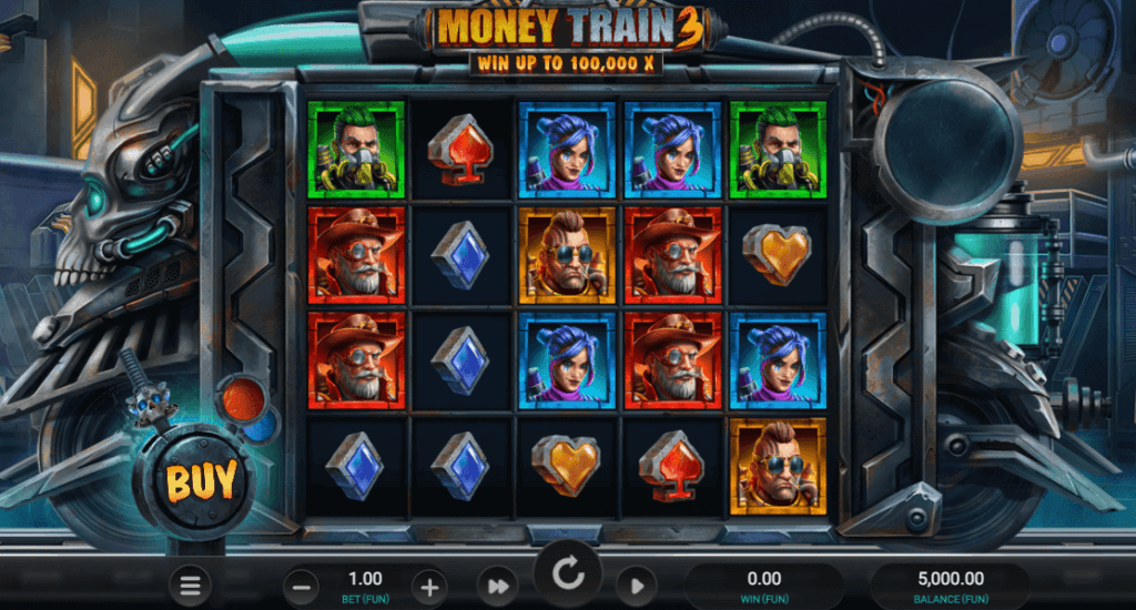 Money Train 3 er en volatil spilleautomat av Relax Gaming