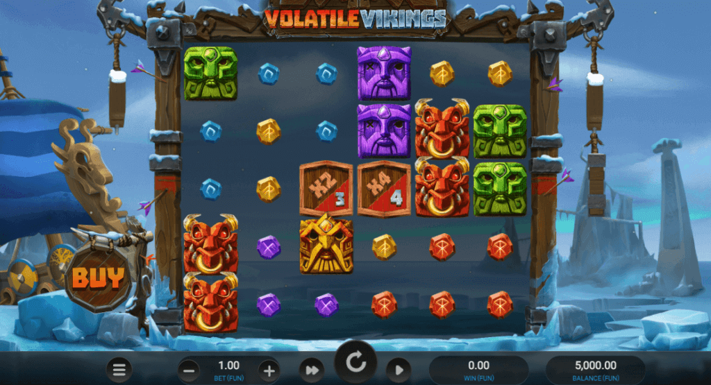 Volatile Vikings er en spilleautomat med høy volatilitet av Relax Gaming