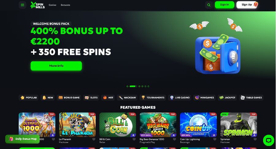 SpinMills Forside
