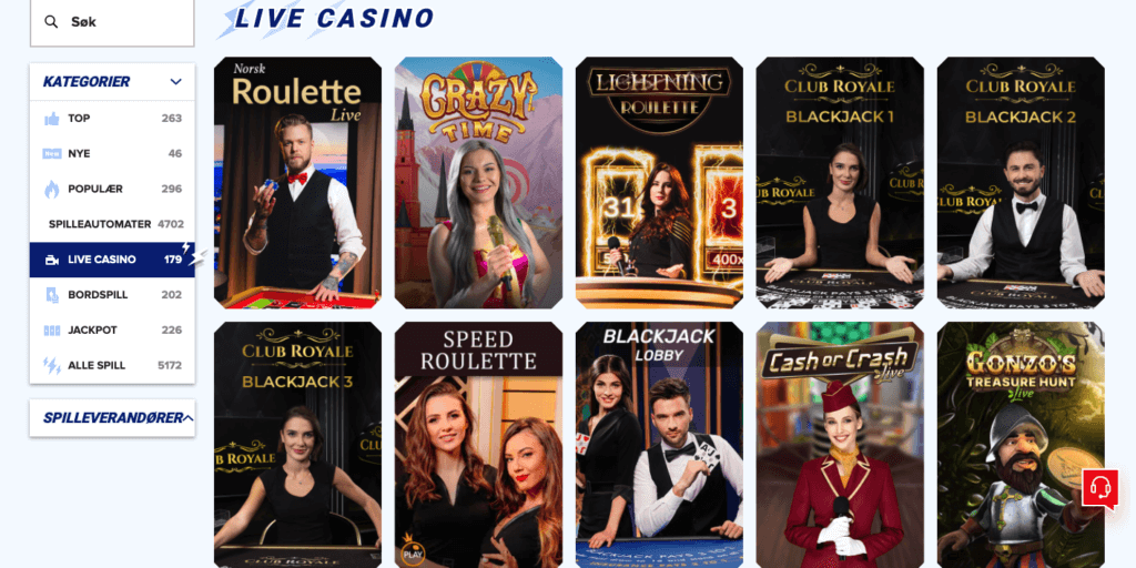 Sportaza - Live Casino