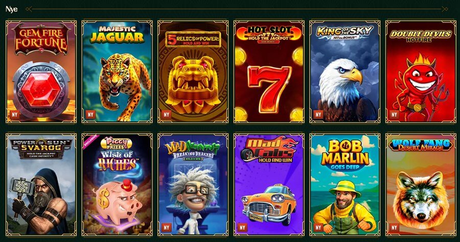 Spybet har et interessant utvalg av spilleautomater og andre casinospill