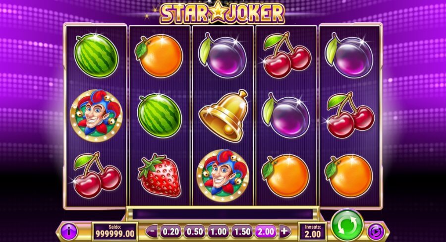 Hovedspillet på spilleautomaten Star Joker av spillutvikleren Play'n GO