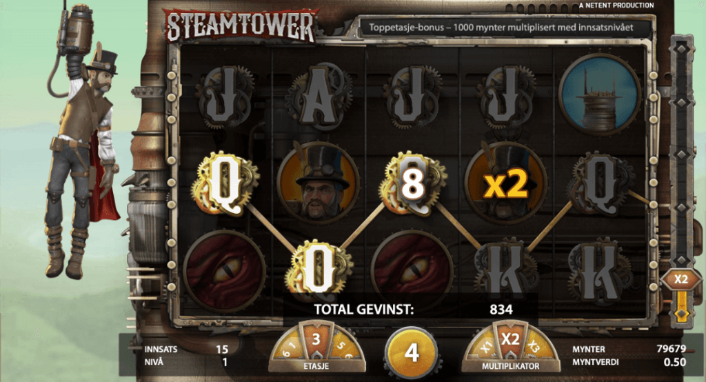 Steam Tower free spins