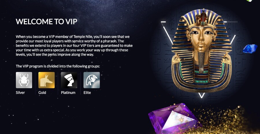 Temple Nile VIP-program