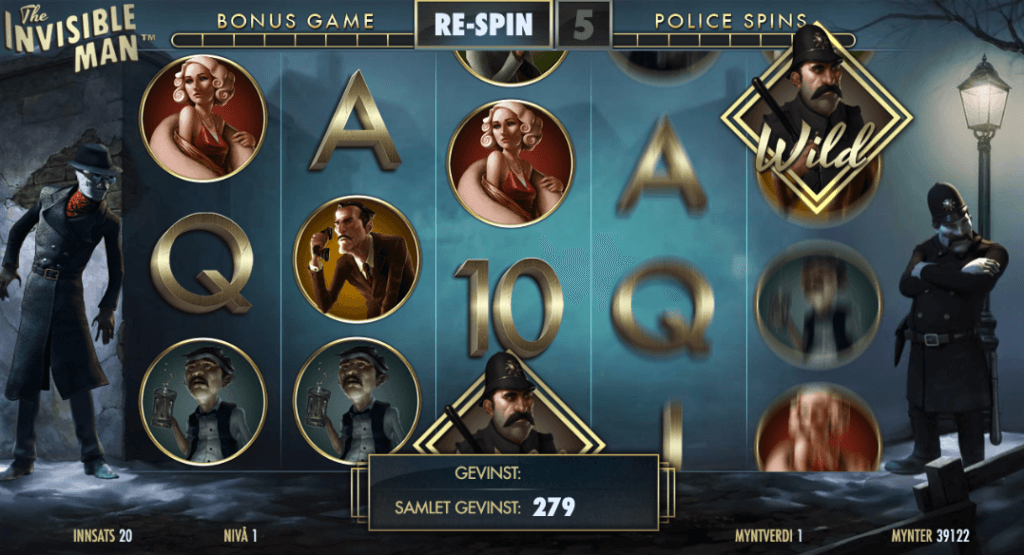 The Invisible Man free spins