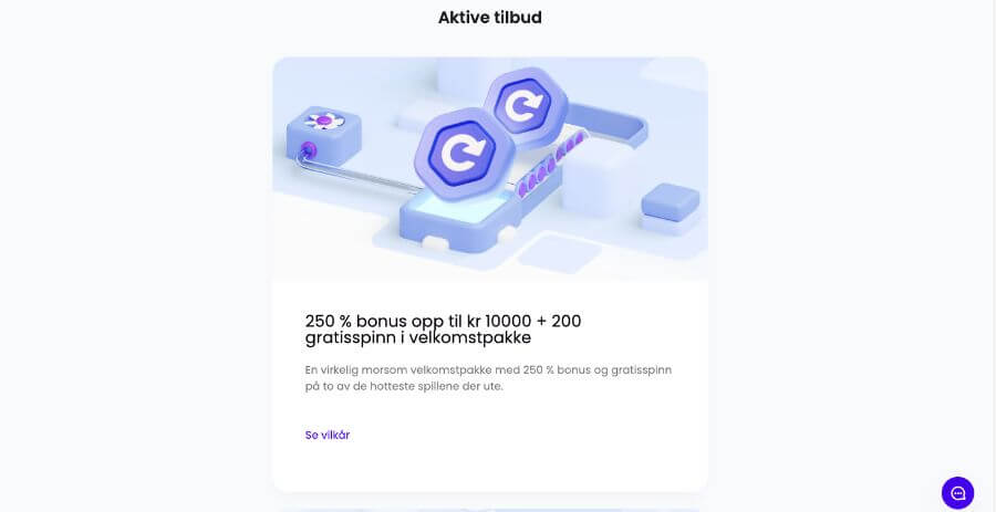 Kampanjesiden til Trickz inneholder noen utvalgte tilbud