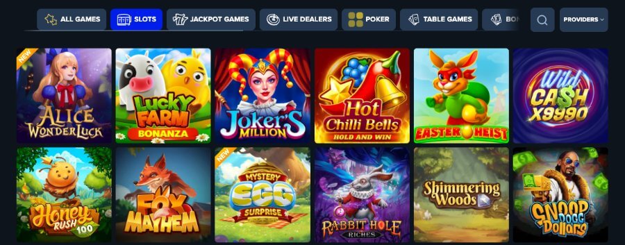 Trips Casino har et spennende utvalg av spilleautomater
