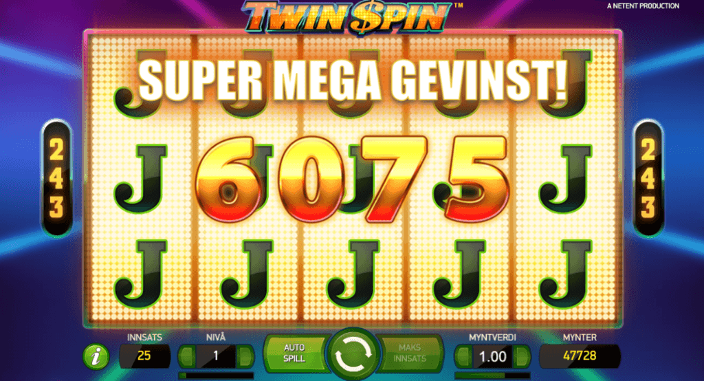 Twin Spin storgevinst