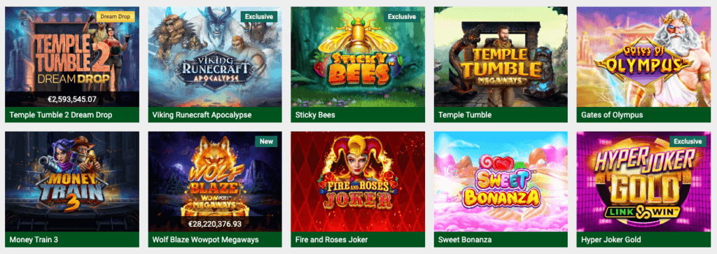 Spilleautomater hos Unibet Unibet har et meget godt utvalg av spilleautomater