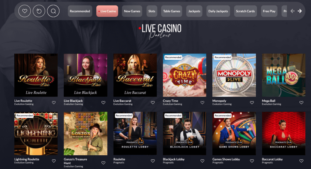 Vegas Lounge Casino - Live Casino