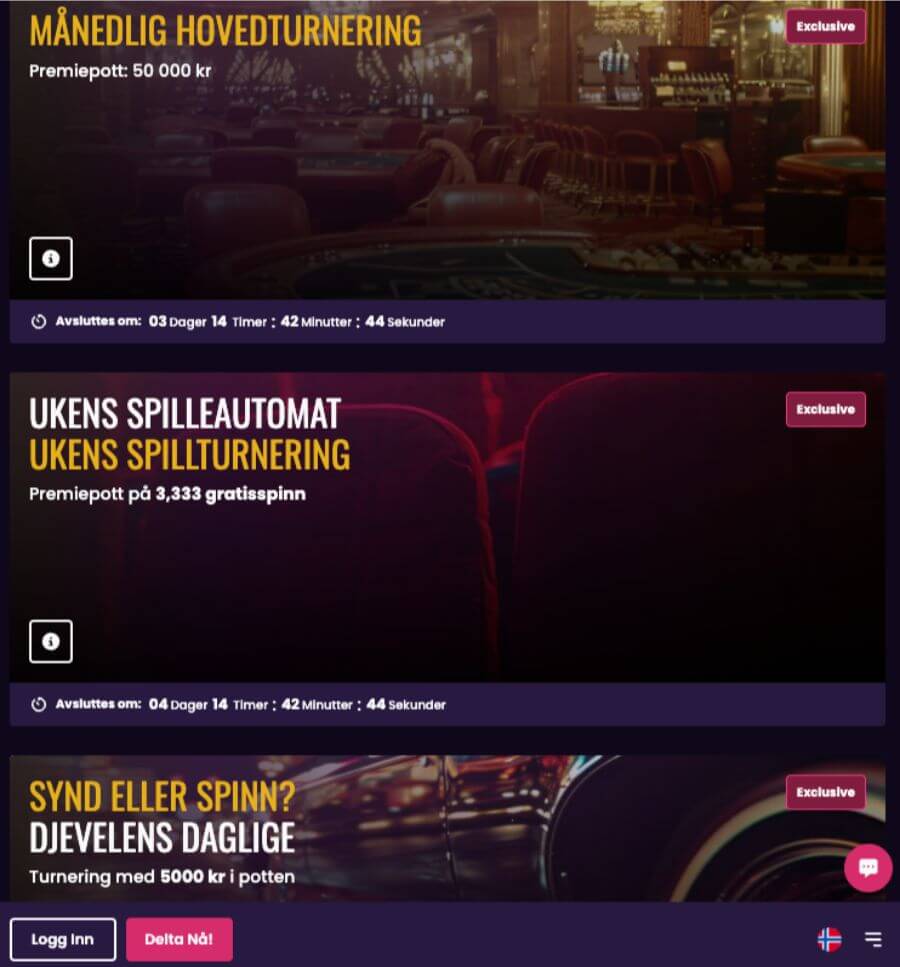 Vegasnow har et brukervennlig mobilcasino