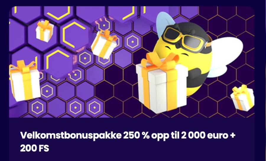 Velkomstbonuspakke Wazbee