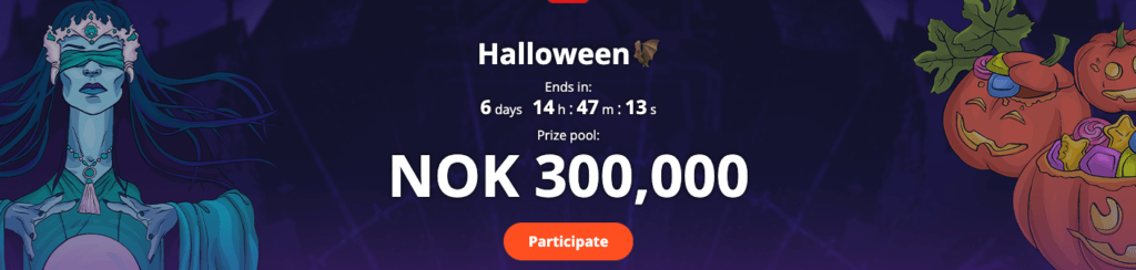 Vulkan Vegas Halloween-turnering