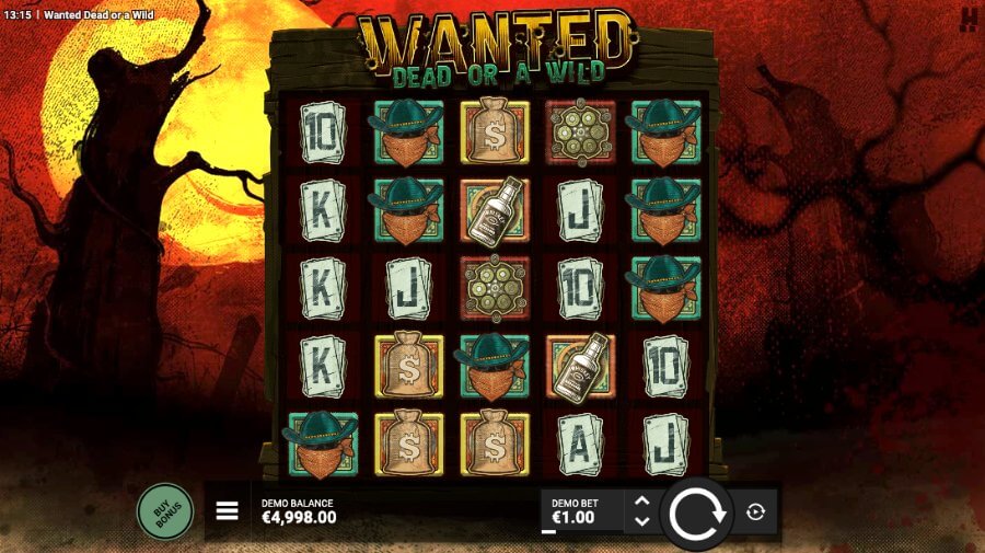 Spilleautomaten Wanted Dead or A Wild er et populært spill fra Hacksaw Gaming