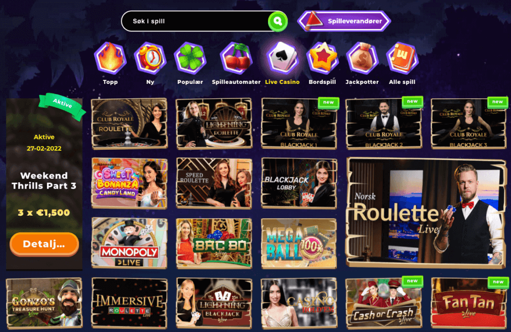 Live Casino hos Wazamba