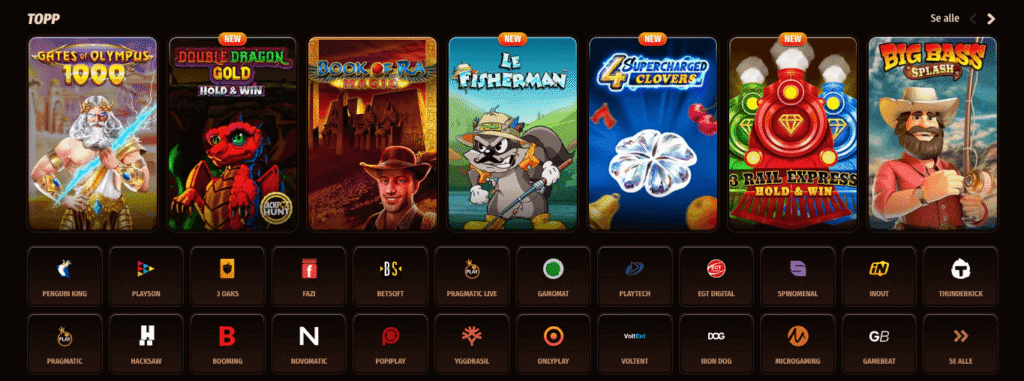 WestAce har et spennende utvalg av spilleautomater og andre casinospill